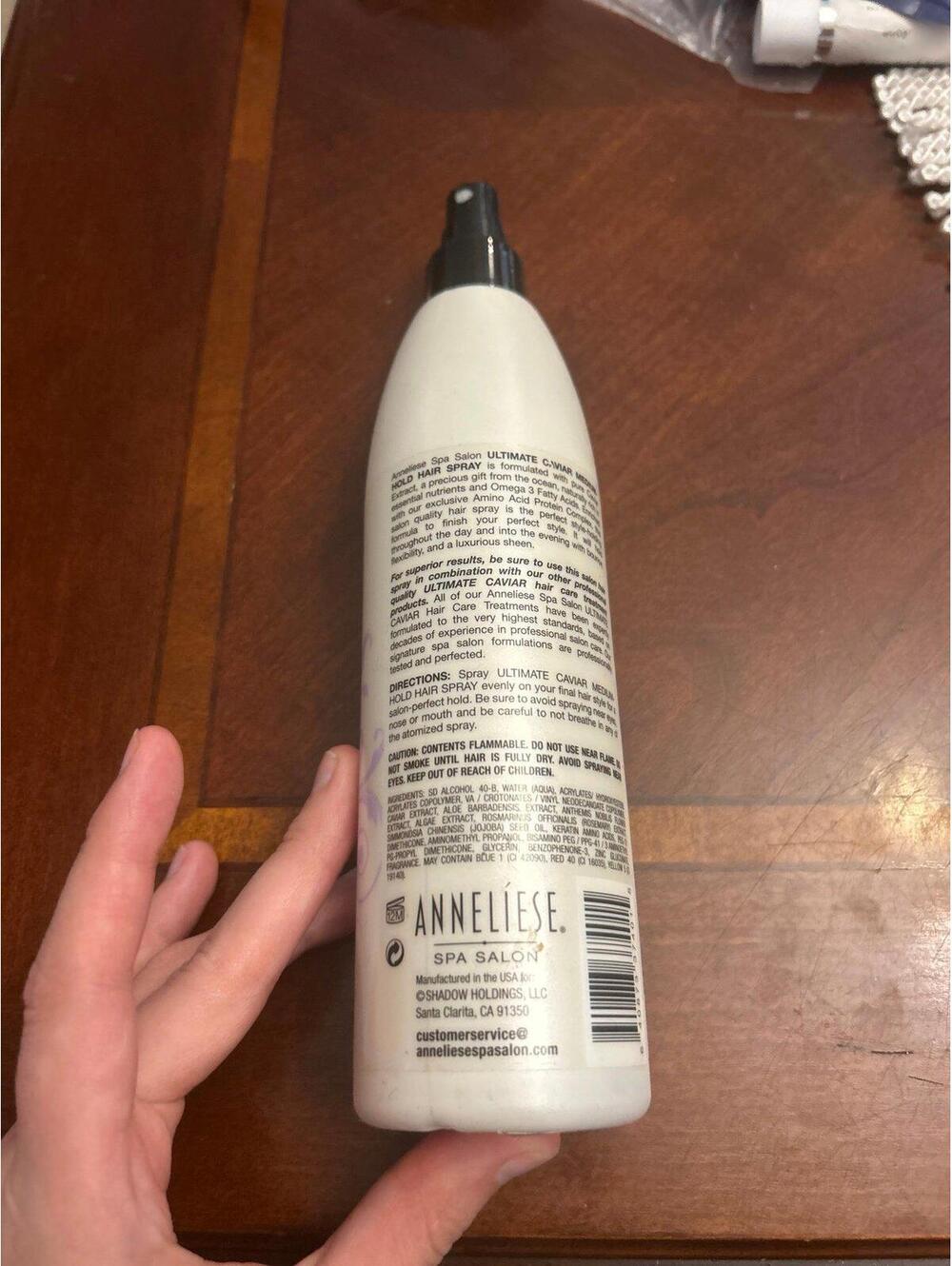A230 set of 2 Annalise ultimate caviar medium hold hair spray 12 Fl oz - Picture 2 of 2